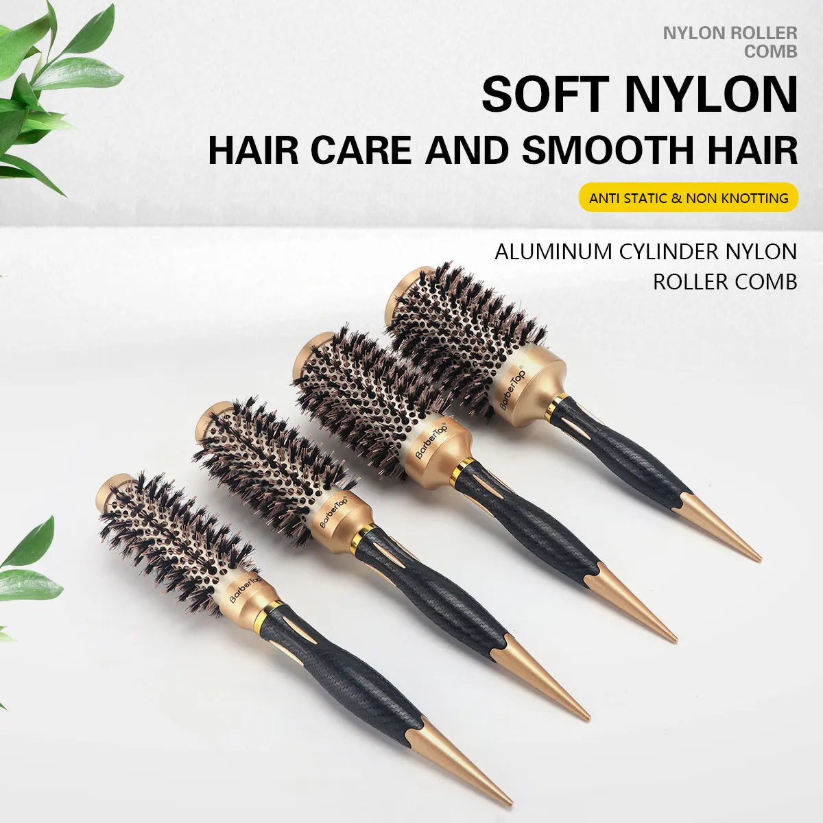 Round Boar Bristle Brush – The Perfect Tool for Styling, Curling, and Smoothing Hair